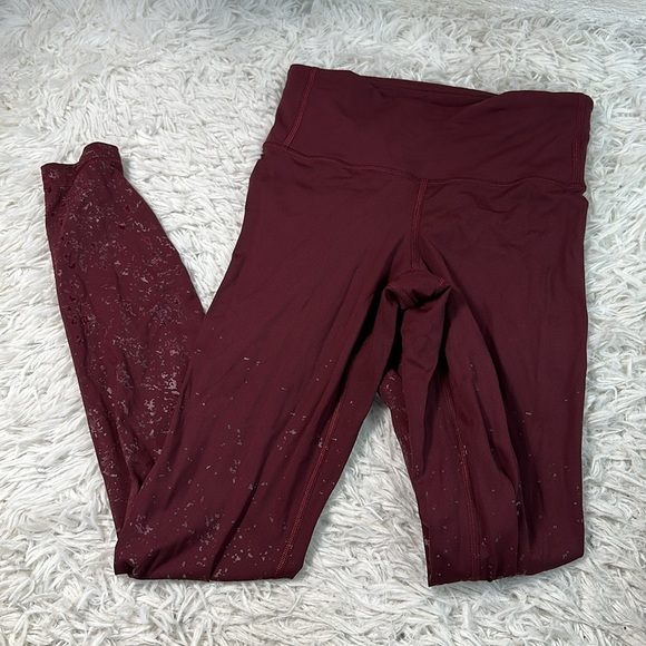 Lululemon Speed Wunder Mid-Rise Tight 28" *Speckle Shine Garnet / Garnet - Picture 1 of 6